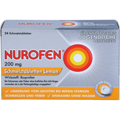 Nurofen 200 mg Schmelztabletten Lemon 24 St