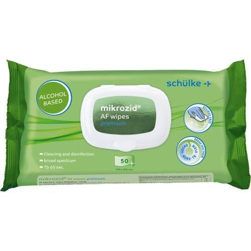 Mikrozid Af wipes premium Desinf.Mp+Flä.Softpack 50 St