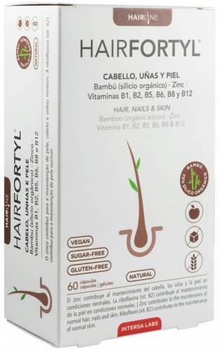 Hairfortyl, complex pentru par, piele si unghii, 60 capsule, Intersa Labs