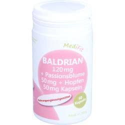 Baldrian 120 mg+Passionsblume 50 mg+Hopfen 50 mg 60 St