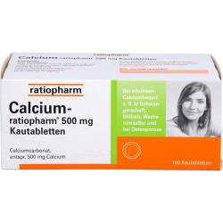 Calcium-Ratiopharm 500 mg Kautabletten 100 St