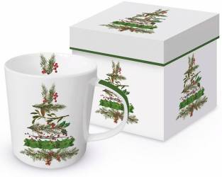 Cana de portelan in cutie cadou Christmas Arbor, 0.35l - Pronat