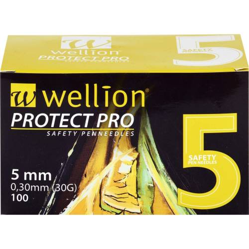 Wellion Protect Pro Safety Pen Needles 30 G 5 mm 100 St
