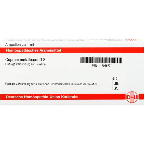 Cuprum Metallicum D 8 Ampullen 8 ml