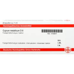 Cuprum Metallicum D 8 Ampullen 8 ml