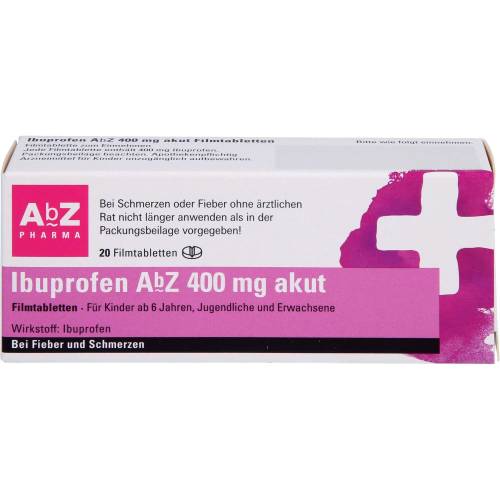 Ibuprofen AbZ 400 mg akut Filmtabletten 20 St