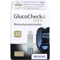 Glucocheck Gold Blutzuckerteststreifen 25 St
