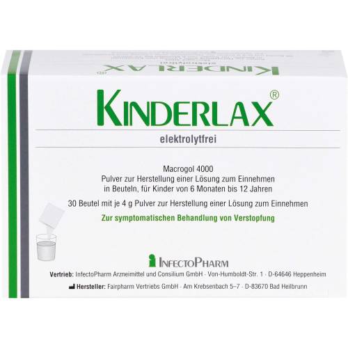 Kinderlax elektrolytfrei Plv.z.Her.e.Lsg.z.Einn. 30 St