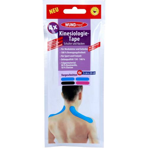 Kinesiologie Tape 5x20 cm Schulter+Nacken 4 St