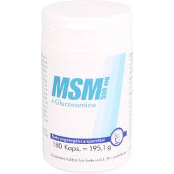 Msm 500 mg+Glucosamine Kapseln 180 St