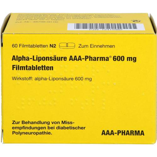 Alpha Liponsäure Aaa- Pharma 600 mg Filmtabletten 60 St