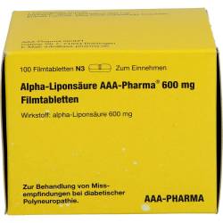 Alpha Liponsäure Aaa- Pharma 600 mg Filmtabletten 100 St