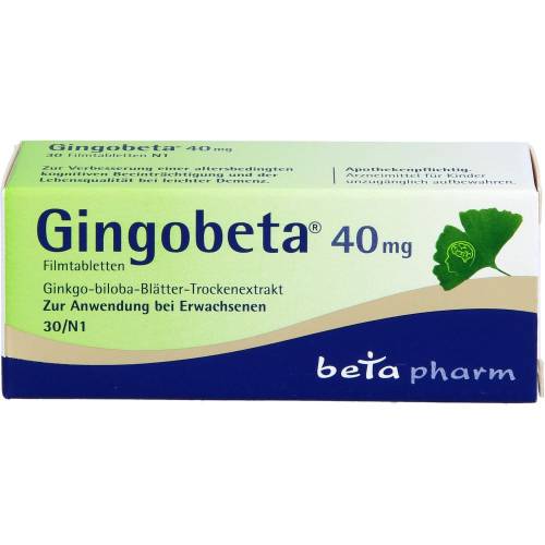 Gingobeta 40 mg Filmtabletten 30 St