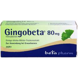 Gingobeta 80 mg Filmtabletten 30 St