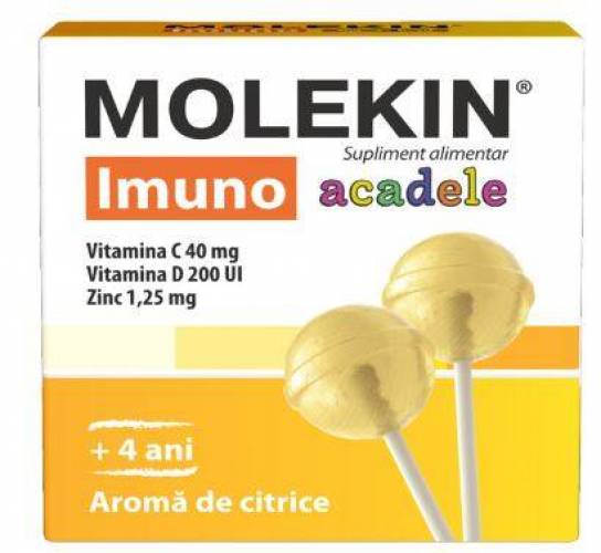 MOLEKIN IMUNO +4ANI AROMA CITRICE 12 ACADELE - ZDROVIT