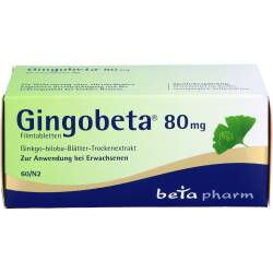 Gingobeta 80 mg Filmtabletten 60 St