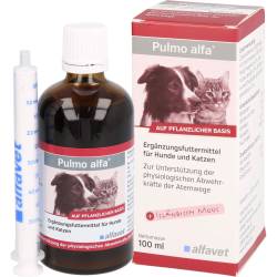 Pulmo Alfa Ergänzungsfutterm.flüss.f.Hunde/Katzen 100 ml