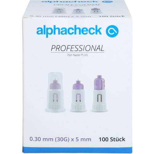 Alphacheck professional Pen-Nadeln Plus 30 Gx5 mm 100 St