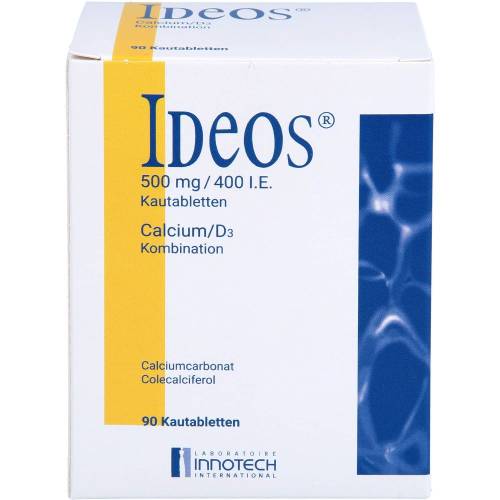 Ideos 500 mg/400 I.E. Kautabletten 90 St