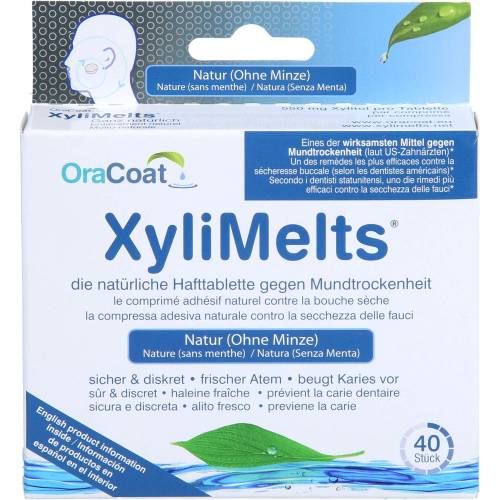 Xylimelts Hafttabletten ohne Minze OraCoat 40 St