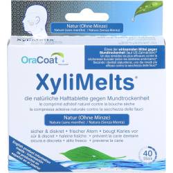Xylimelts Hafttabletten ohne Minze OraCoat 40 St