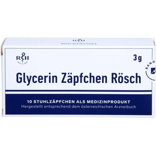 Glycerin Zäpfchen Rösch 3 g gegen Verstopfung 10 St