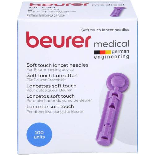 Beurer Lanzetten soft touch 33 G f.Blutzuck.Messg. 100 St