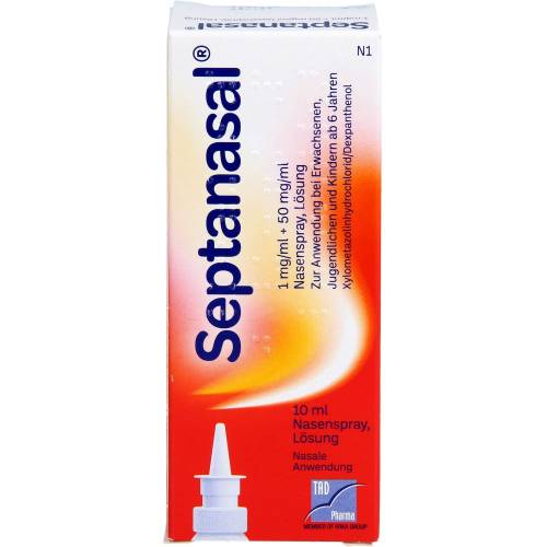 Septanasal 1 mg/ml + 50 mg/ml Nasenspray 10 ml