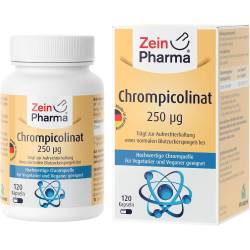 Chrom Picolinat 250 µg in vegetarischen Kapseln 120 St