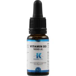 Vitamin D3 1000 I.E. pro Tropfen Klean Labs 15 ml