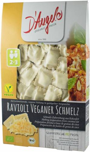 Ravioli Cu Branza Fondanta Vegana Eco-Bio 250g - D’angelo Pasta
