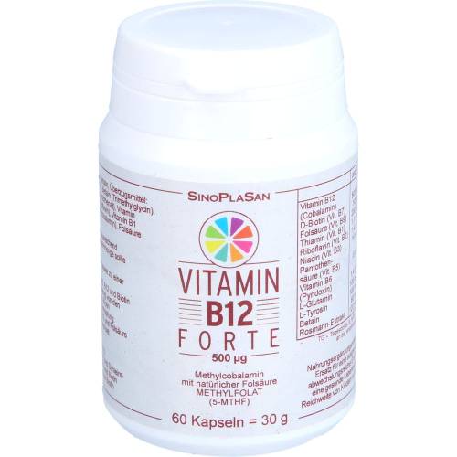 Vitamin B12 Forte 500 µg Methylcobalamin Kapseln 60 St