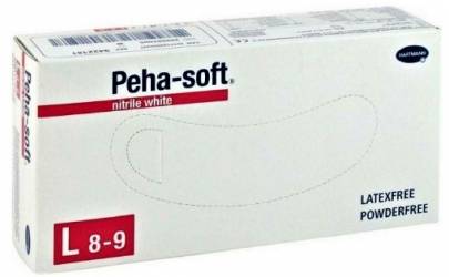 hartmann peha soft nitrile white manusi nepudrate albe l ctx100 buc