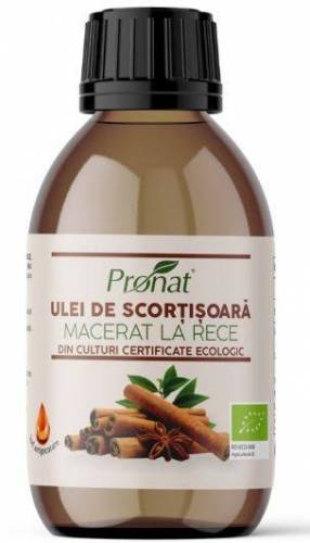 Ulei de scortisoara macerat la rece Eco-Bio 100ml - Pronat