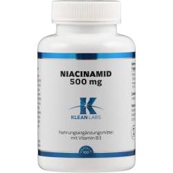 Niacinamid B3 500 mg Klean Labs Kapseln 100 St