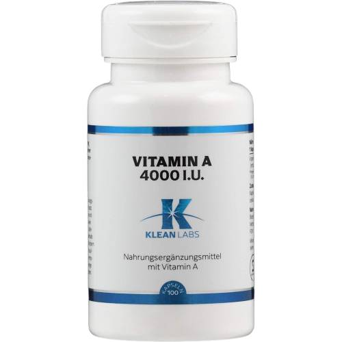 Vitamin A 4000 I.U. Klean Labs Kapseln 100 St