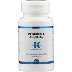 Vitamin A 4000 I.U. Klean Labs Kapseln 100 St