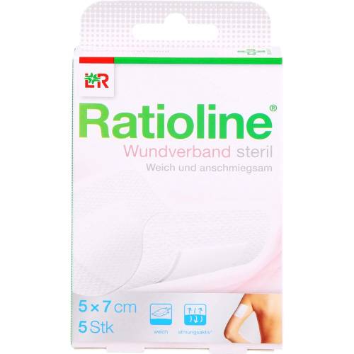 Ratioline Wundverband 7x5 cm steril 5 St