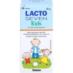Lacto Seven Kids Erdbeer-Himbeer-Geschmack Tabl. 50 St