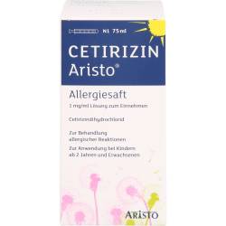 Cetirizin Aristo Allergiesaft 1 mg/ml Lsg.z.Einn. 75 ml