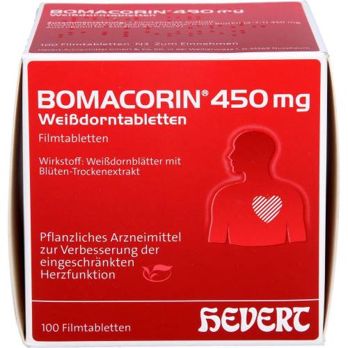 Bomacorin 450 mg Weißdorntabletten 100 St