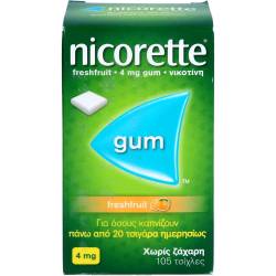 Nicorette 4 mg freshfruit Kaugummi 105 St
