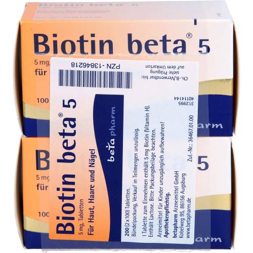 Biotin Beta 5 Tabletten 200 St