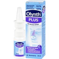 Olynth Plus 0,1%/5% für Erw.Nasenspray o.K. 10 ml