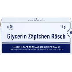 Glycerin Zäpfchen Rösch 1 g gegen Verstopfung 10 St