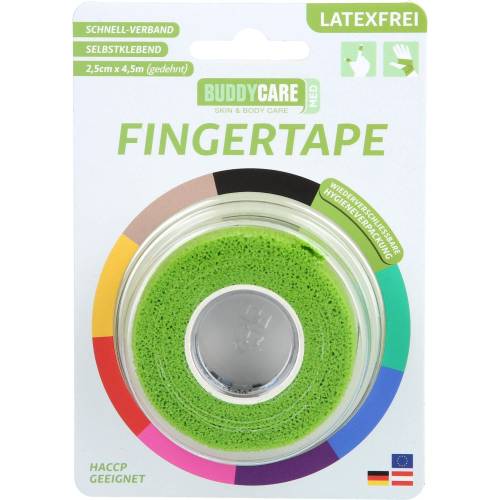 Fingertape latexfrei Buddycare Med grasgrün 1 St