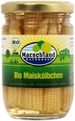 Mini porumb in saramura, eco-bio, 230 g / 125 g, Marschland Naturkost