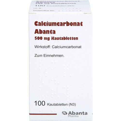 Calciumcarbonat Abanta 500 mg Kautabletten 100 St