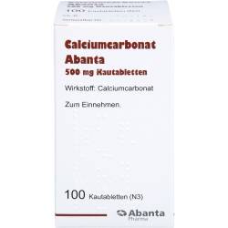 Calciumcarbonat Abanta 500 mg Kautabletten 100 St