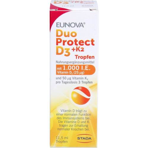 Eunova DuoProtect D3+K2 1000 I.E./50 µg Tropfen 11,5 ml